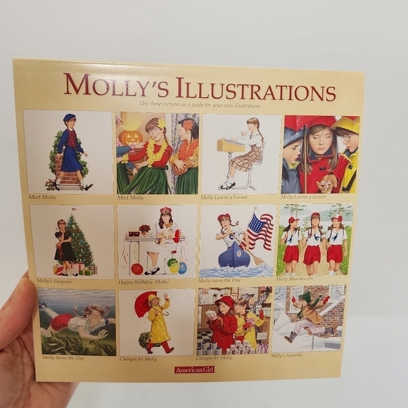American Girl Molly Art Studio Illustration Coloring Book - Picture 3 of 8